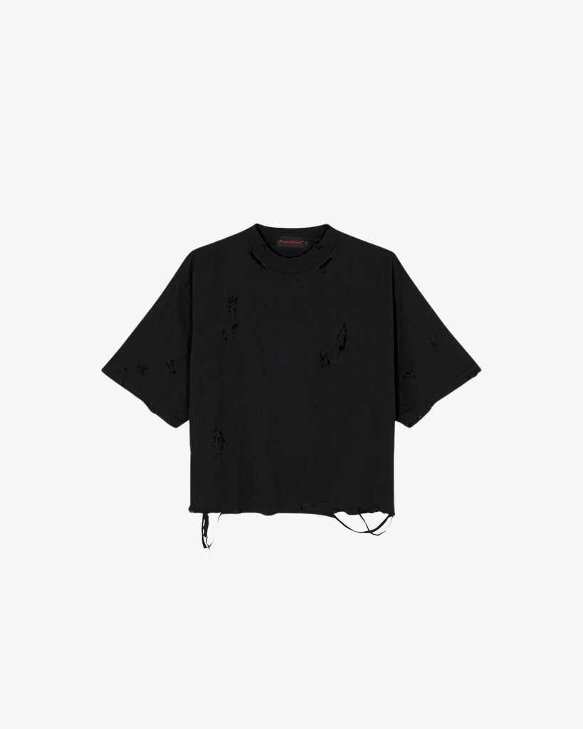 Distressed Cropped T-Shirt (Men’s) - Funeral Apparel