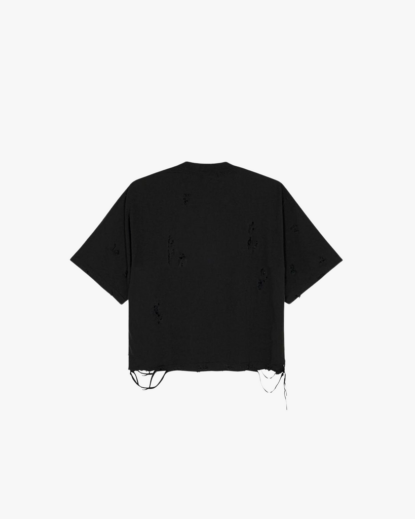 Distressed Cropped T-Shirt (Men’s) - Funeral Apparel