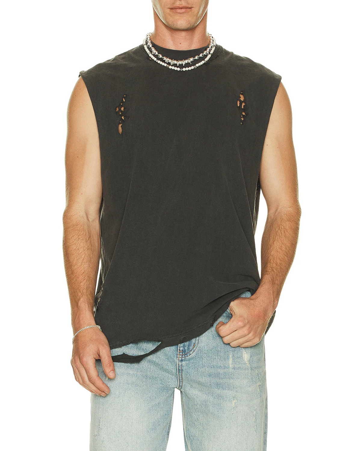 Distressed Tank Top - Funeral Apparel