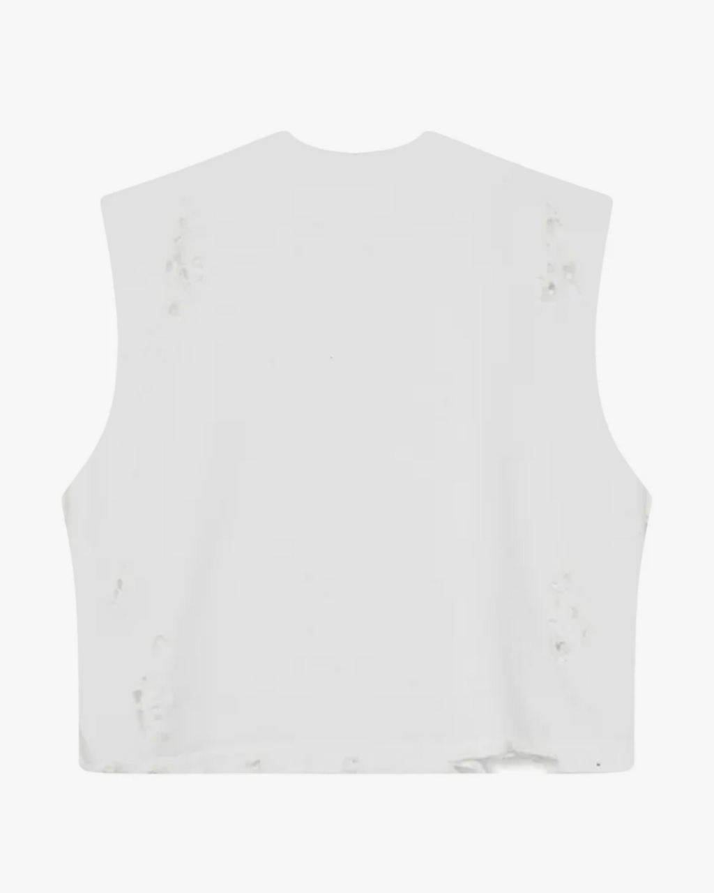 Distressed Cropped Muscle Shirt - Funeral Apparel