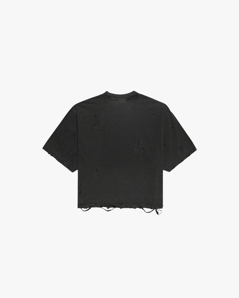 Distressed Cropped T-Shirt (Men’s) - Funeral Apparel