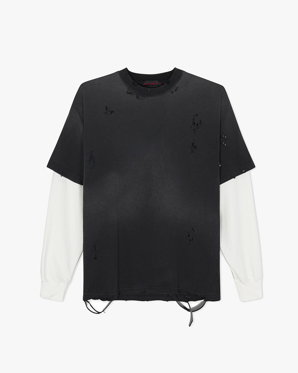 Distressed Long Sleeve T-Shirt - Funeral Apparel