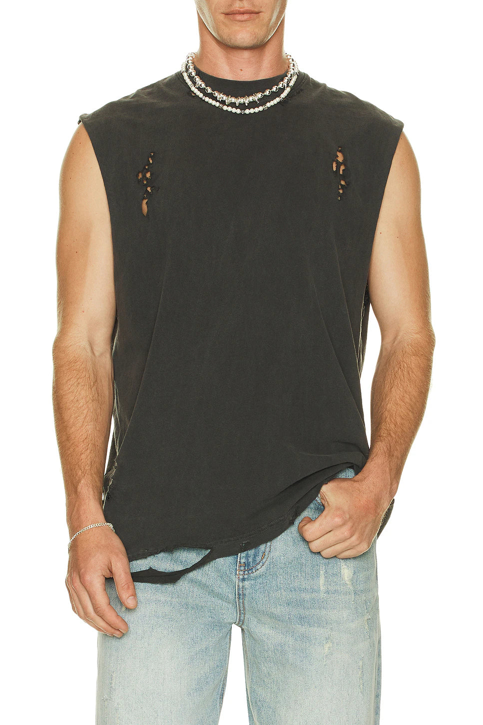 Distressed Tank Top - Funeral Apparel