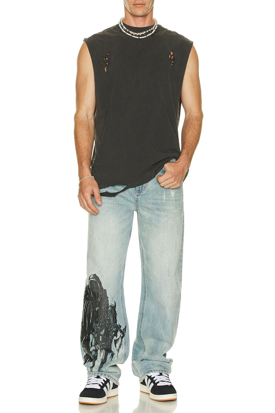 Distressed Tank Top – Funeral Apparel