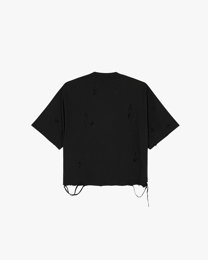 Distressed Cropped T-Shirt (Men’s) - Funeral Apparel