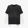 Distressed Long Sleeve T-Shirt - Funeral Apparel