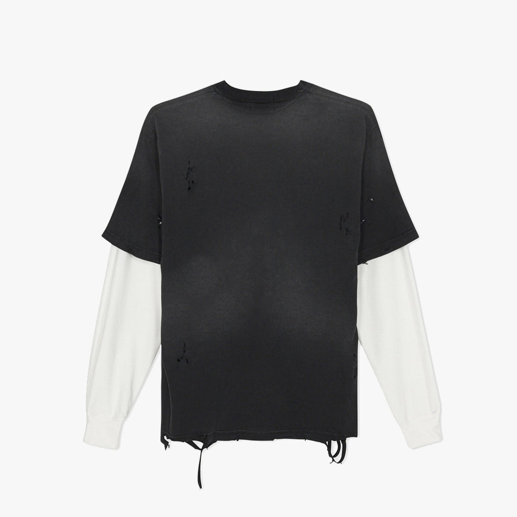 Distressed Long Sleeve T-Shirt - Funeral Apparel