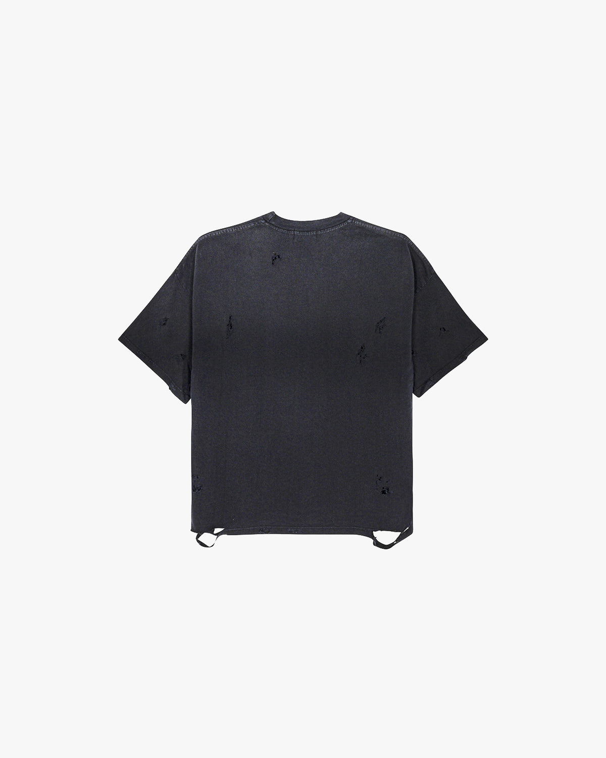 Distressed Washed Crop T Shirt - Funeral Apparel