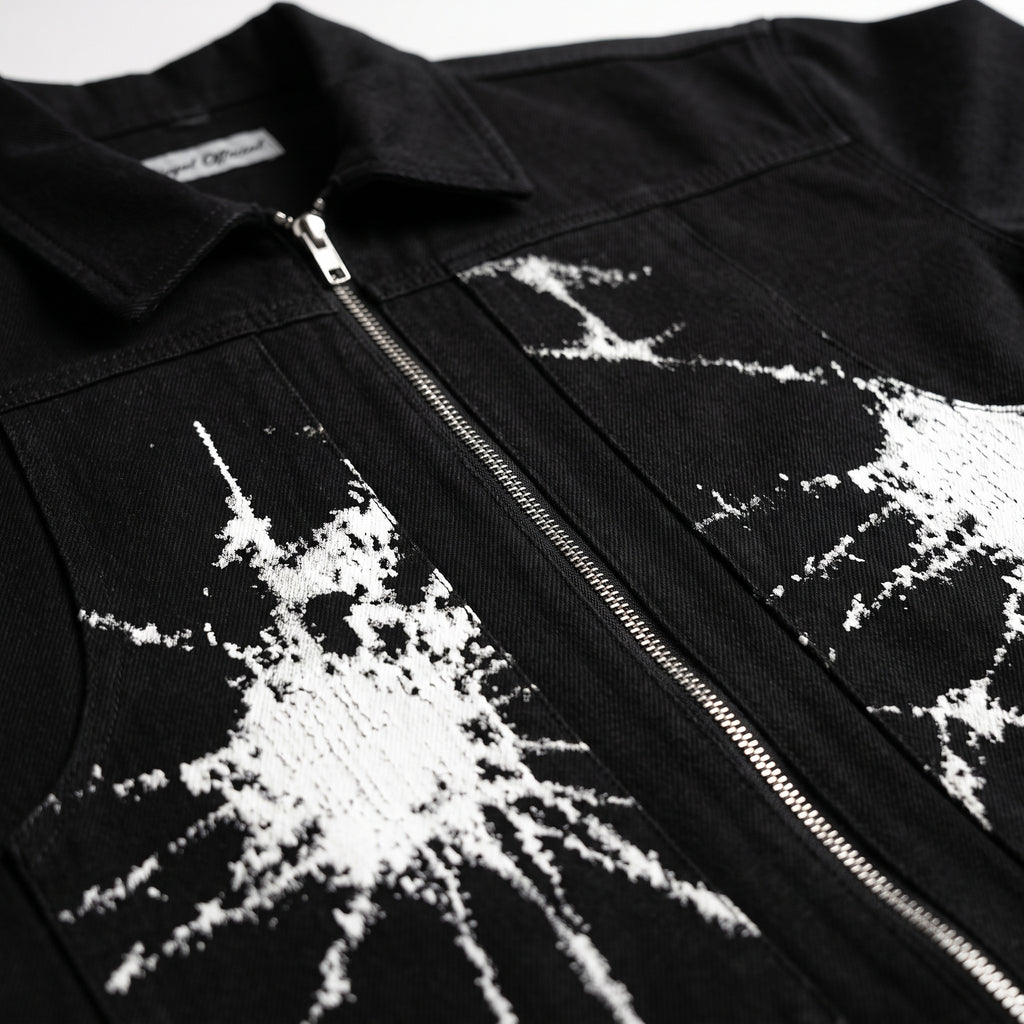 Broken Canvas Jacket - fabric and hardware detail