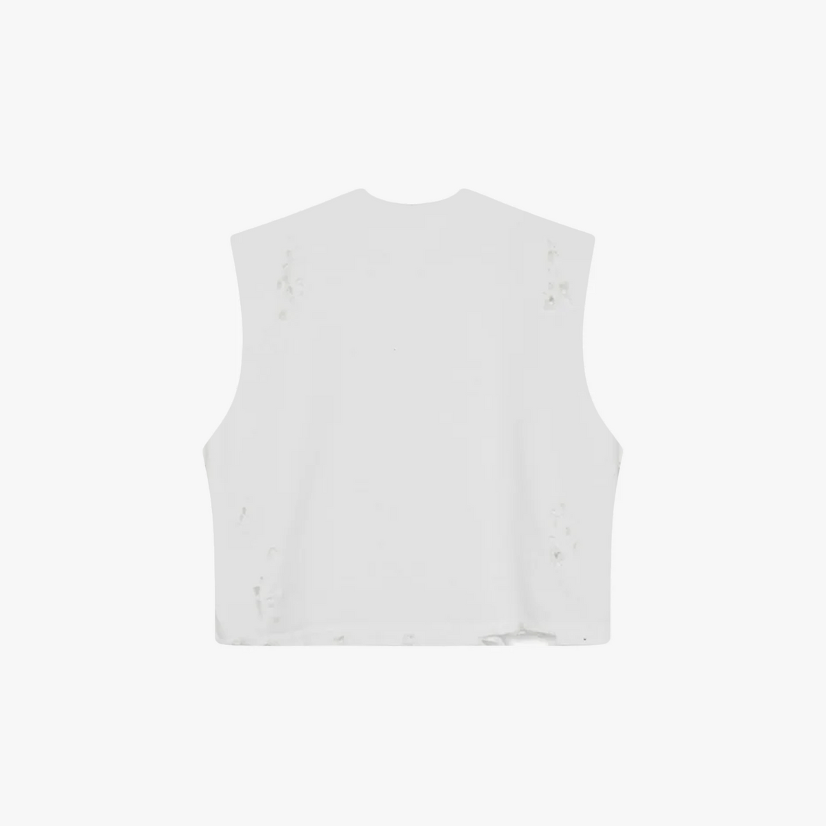 Distressed Cropped Muscle Shirt - Funeral Apparel